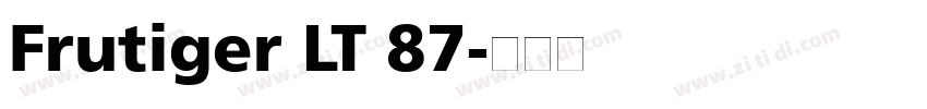Frutiger LT 87字体转换